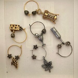 Wine glass charms